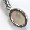 Lightning Ridge Solid Opal Pendant Sterling Silver L 20.2Mm Jewellery