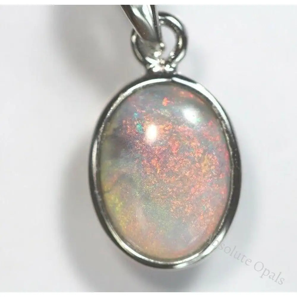 Lightning Ridge Solid Opal Pendant Sterling Silver L 20.2Mm Jewellery