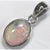 Lightning Ridge Solid Opal Pendant Sterling Silver L 20.2Mm Jewellery