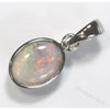 Lightning Ridge Solid Opal Pendant Sterling Silver L 20.2Mm Jewellery