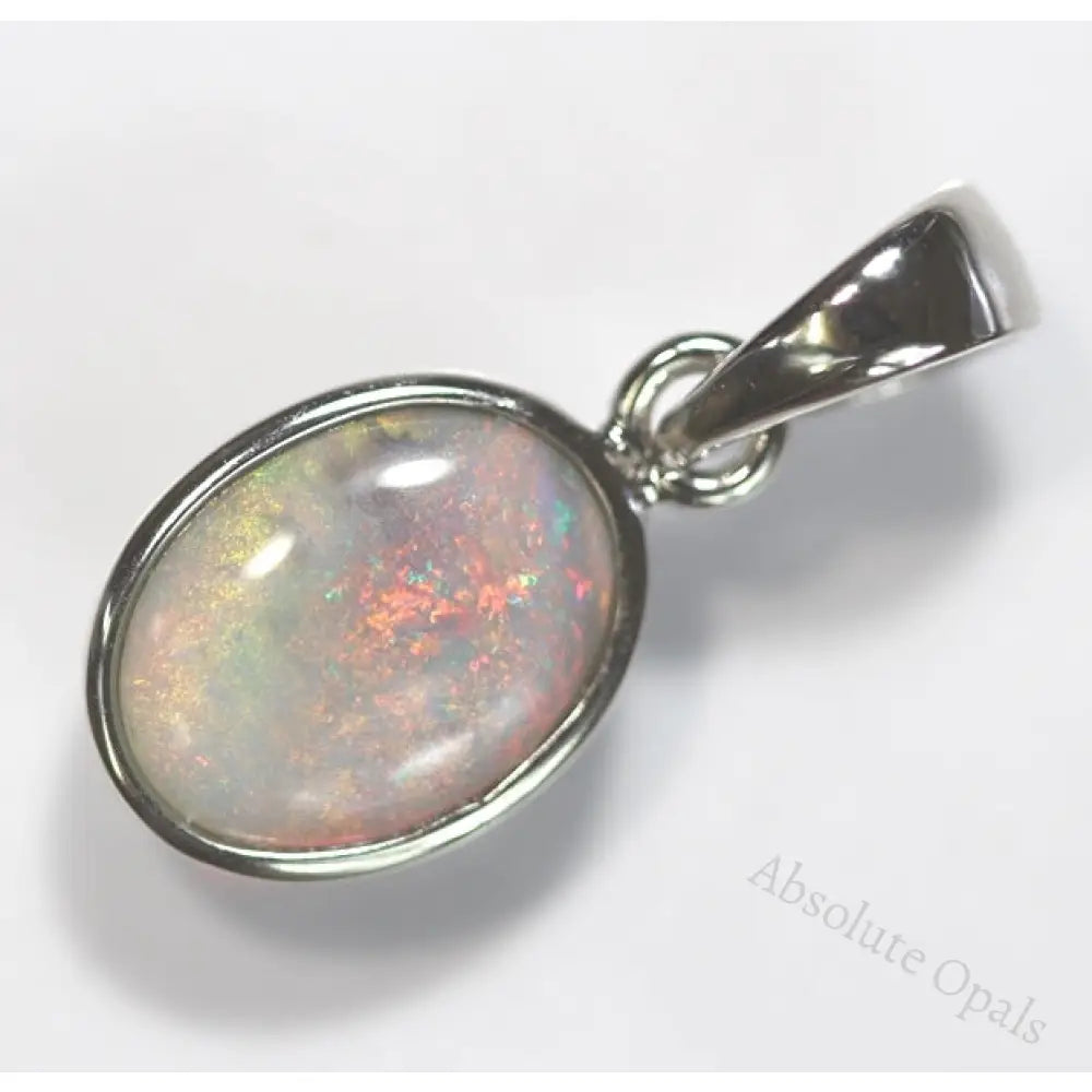 Lightning Ridge Solid Opal Pendant Sterling Silver L 20.2Mm Jewellery