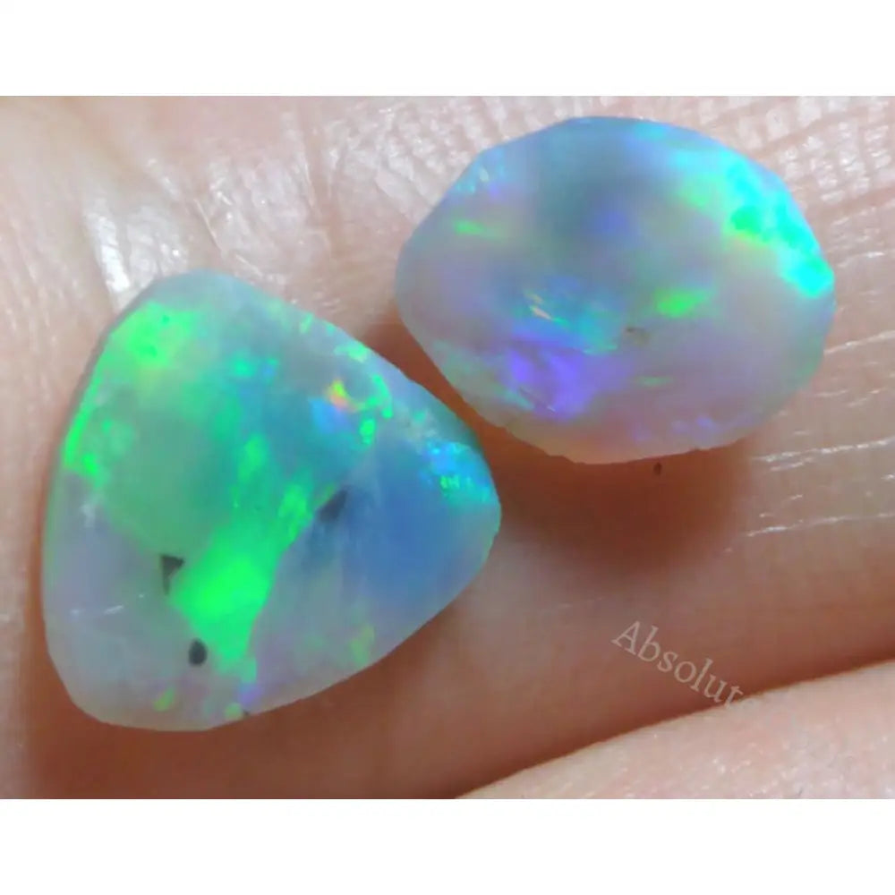 Lightning Ridge Solid Opal Rough Unpolished Rubs Cut 1.9 Ct + Vid Rough Opal