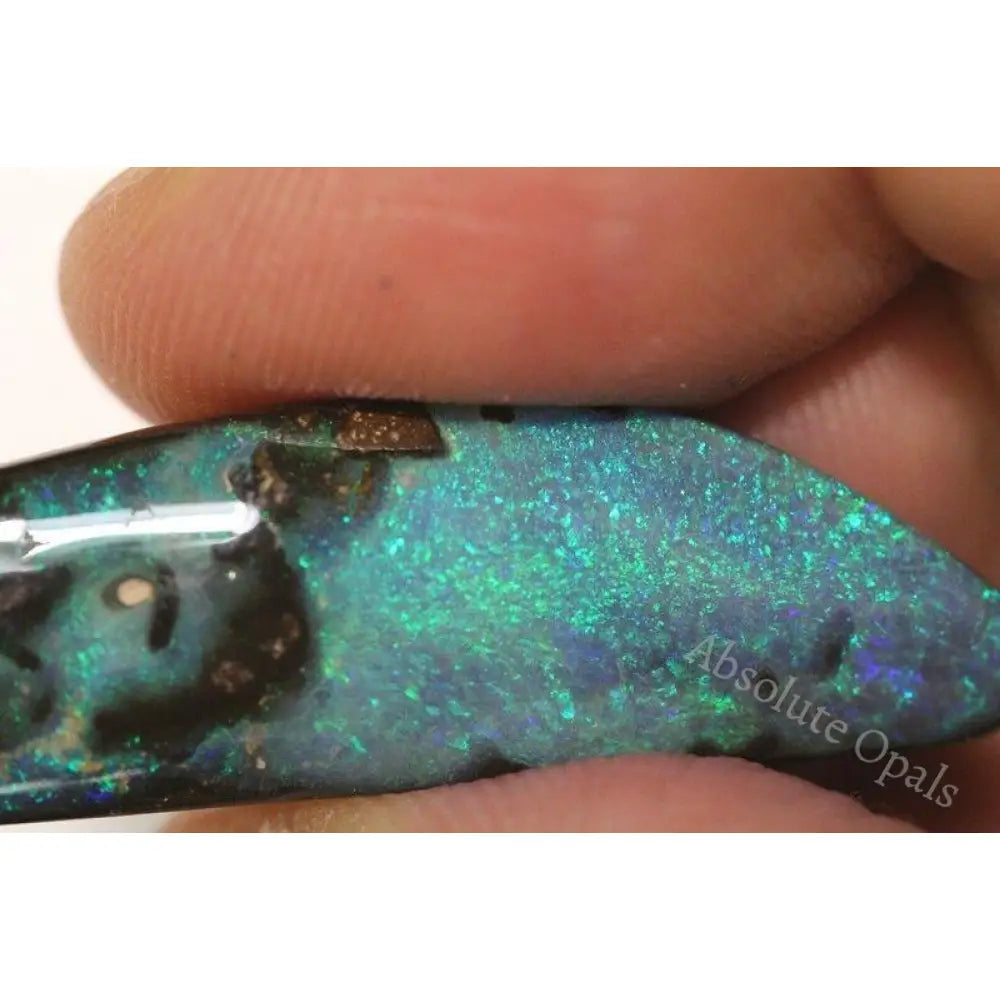 Natural Australian Boulder Opal Solid Cut Stone 22.05 Cts Boulder Opal