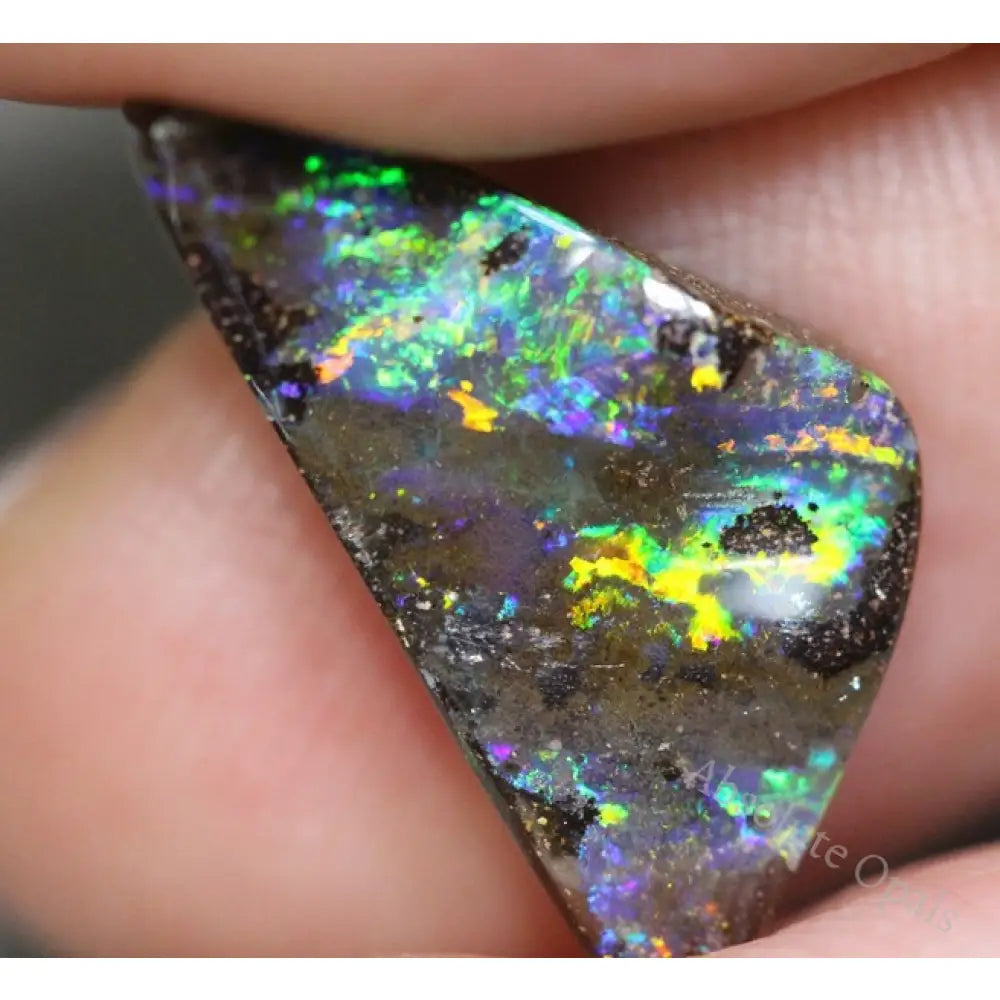 Natural Australian Boulder Opal Solid Cut Stone 5.29 Cts Vid Boulder Opal