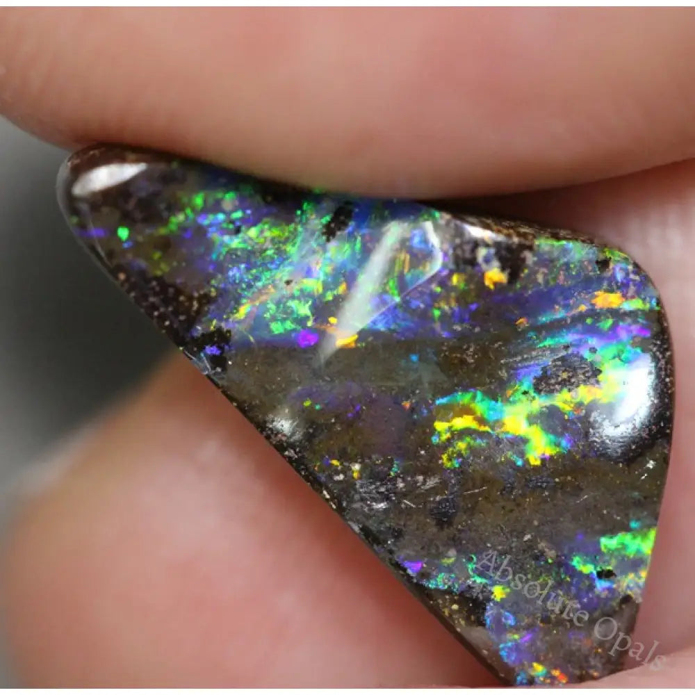Natural Australian Boulder Opal Solid Cut Stone 5.29 Cts Vid Boulder Opal