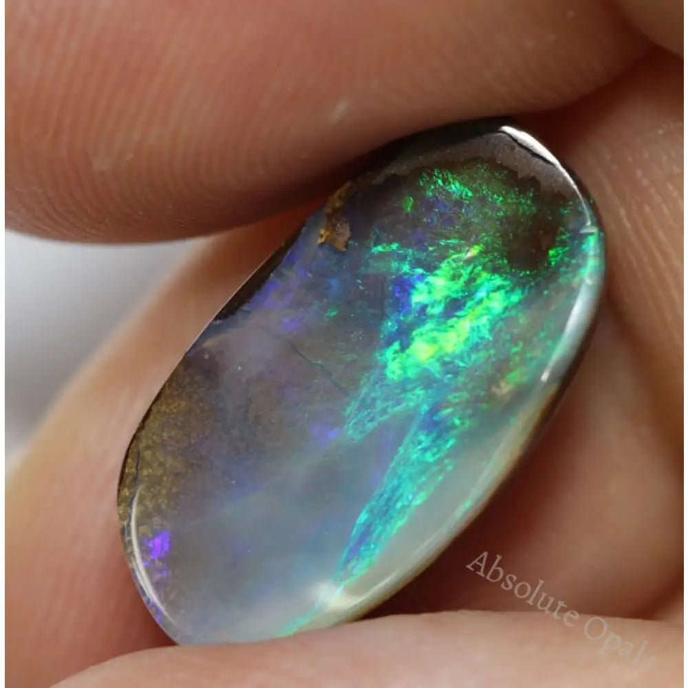 Natural Australian Boulder Opals Solid Cut Stone 7.64 Cts Boulder Opal