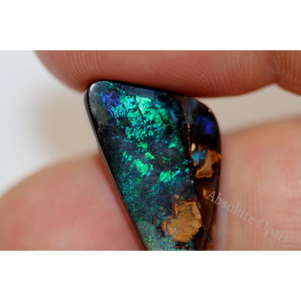 Natural Australian Boulder Opals Solid Cut Stone 9.31 Cts Vid Boulder Opal