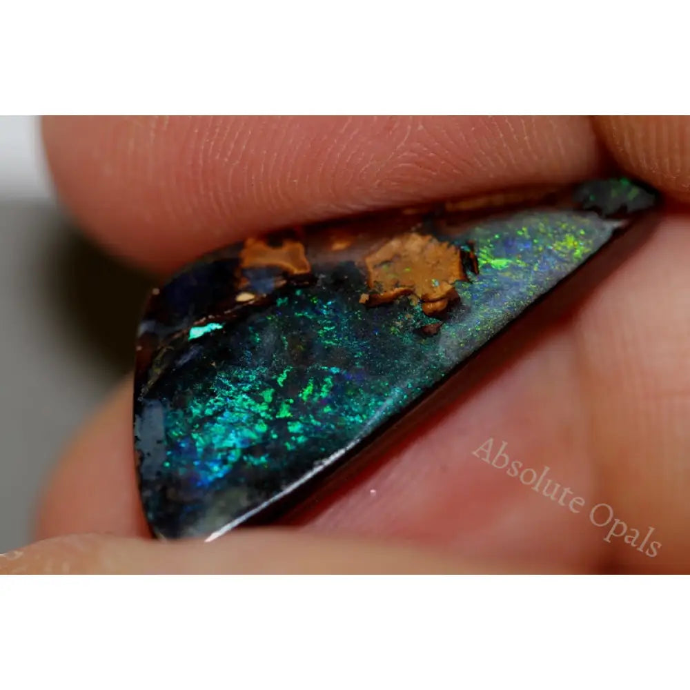 Natural Australian Boulder Opals Solid Cut Stone 9.31 Cts Vid Boulder Opal