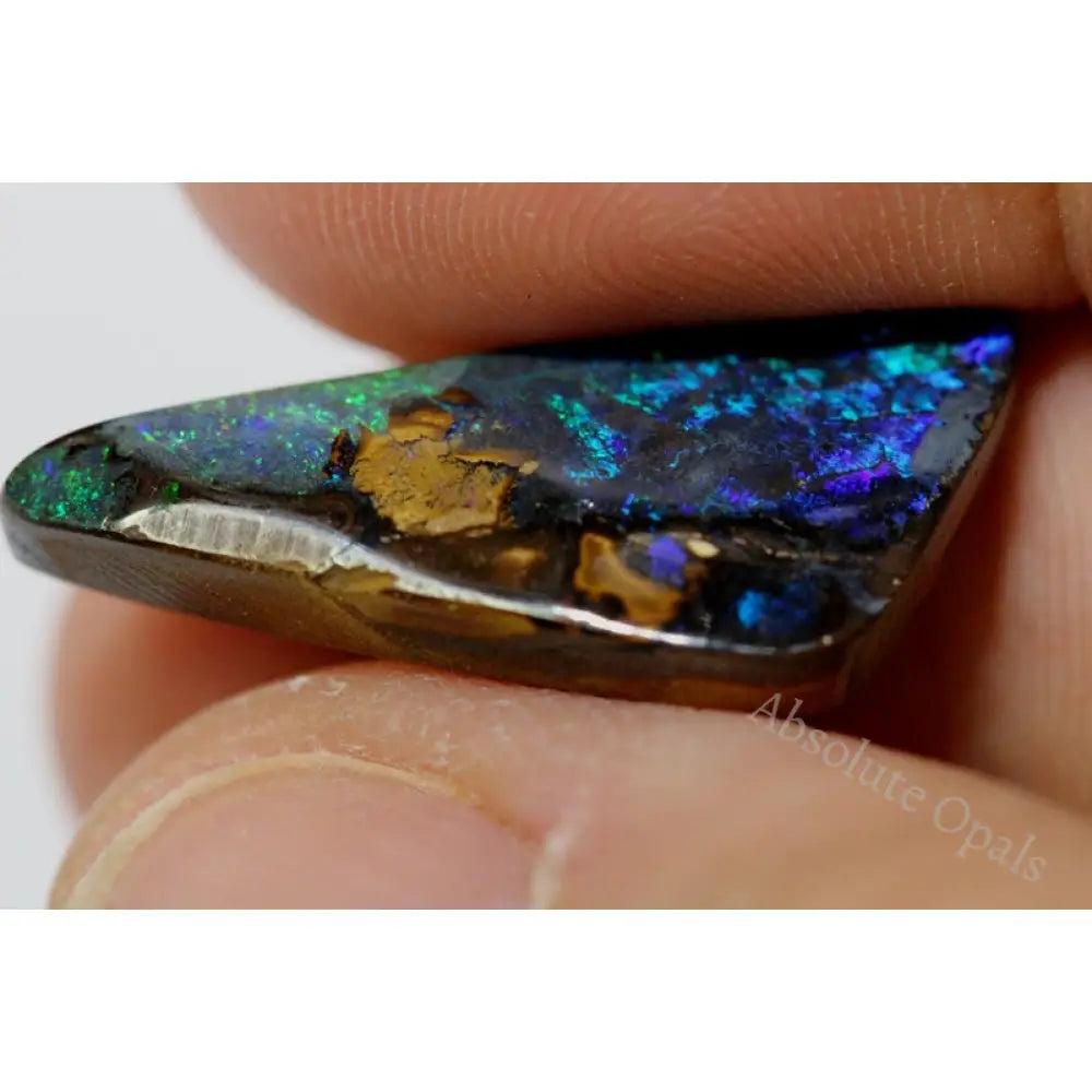 Natural Australian Boulder Opals Solid Cut Stone 9.31 Cts Vid Boulder Opal