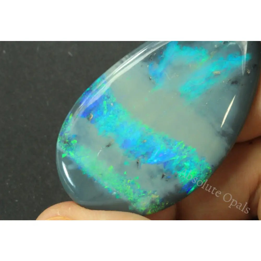 Opal Lightning Ridge Australian Solid Stone Drop 61.2 Cts + Vid