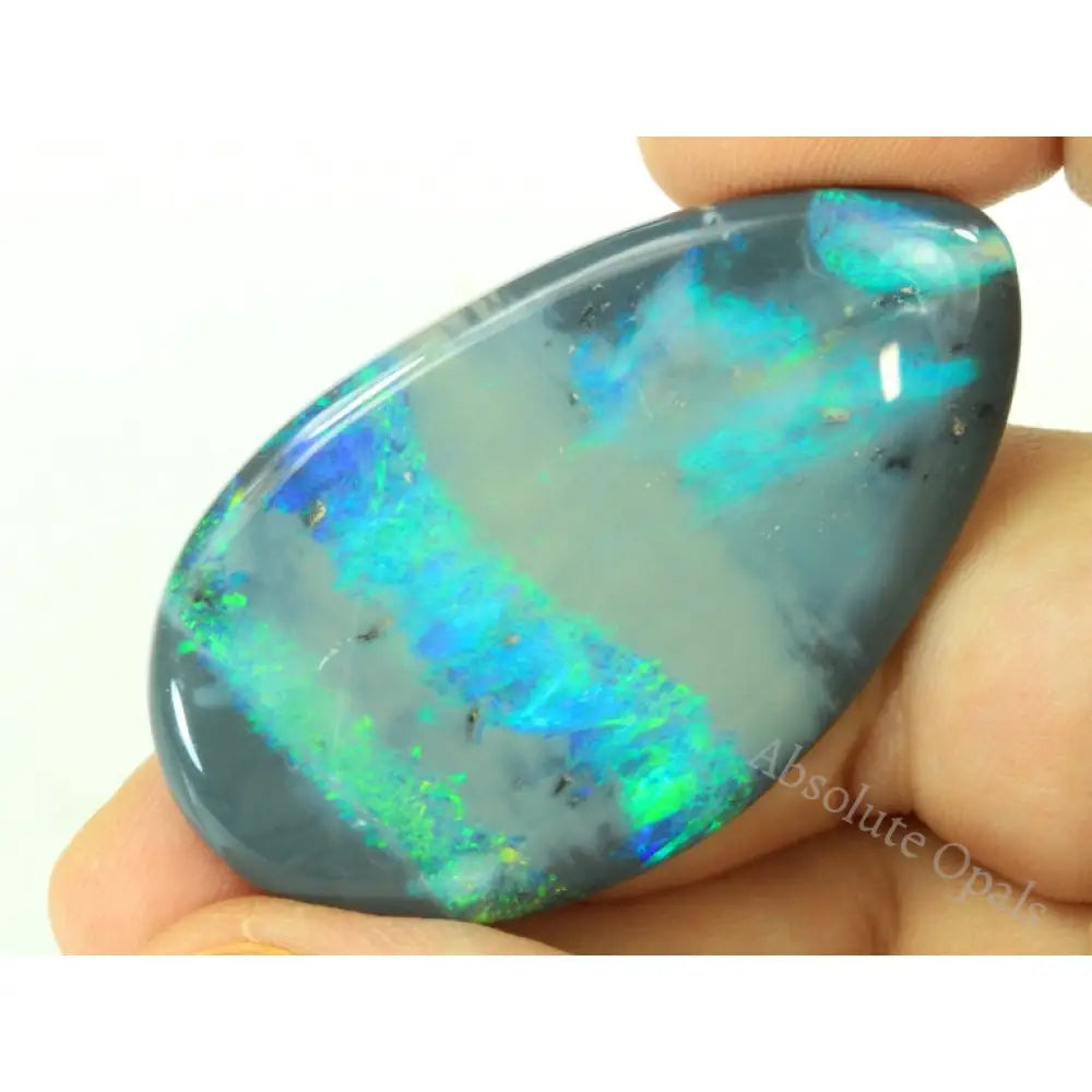 Opal Lightning Ridge Australian Solid Stone Drop 61.2 Cts + Vid