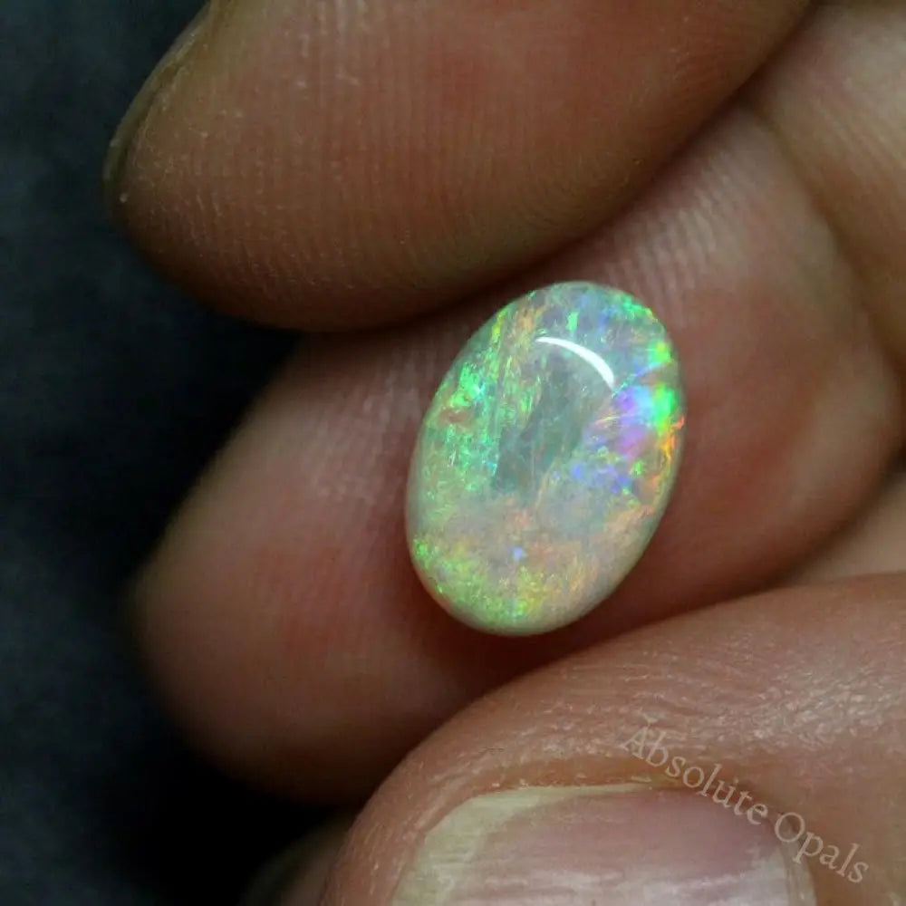 Opal Lightning Ridge Cabochon Australian Solid Cut Loose Stone 2.53Cts Light