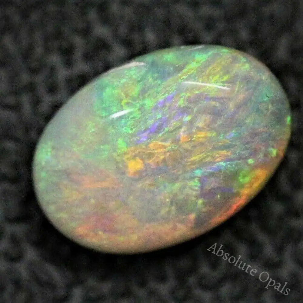 Opal Lightning Ridge Cabochon Australian Solid Cut Loose Stone 2.53Cts Light