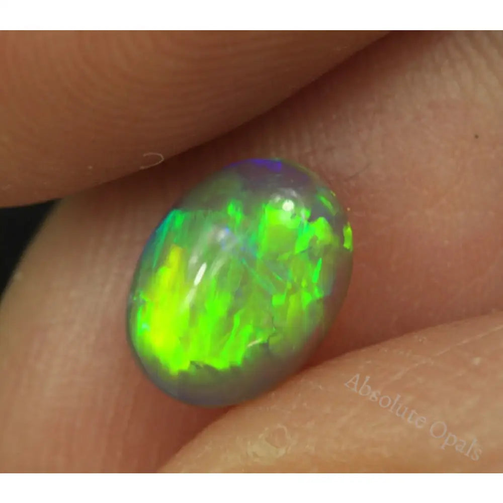 Opal Lightning Ridge Solid Australian Crystal Cut Stone Cabochon 0.90 Cts