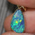 opal gold pendant