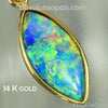 gold opal doublet pendant