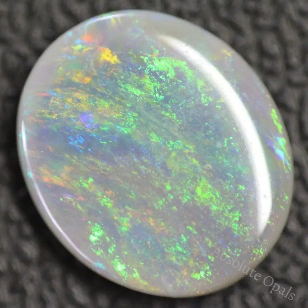 Opal Semi Black Lightning Ridge Cabochon Australian Solid Cut Stone 2.82Cts