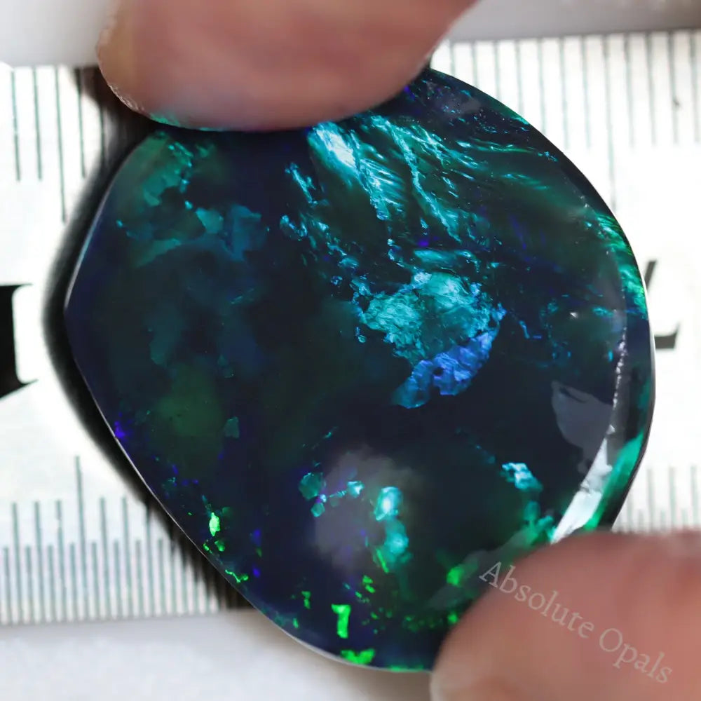 Sold *****20.8 Cts Australian Solid Rough Black Opal Lightning Ridge Loose Rub